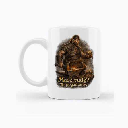 „Masz rudę? To pogadamy.” – Kowal z Kolonii - Biały kubek
