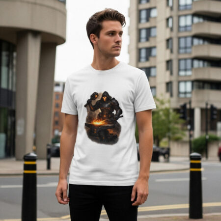 Kowal Galaktyczny – Futurystyczna Grafika Rzemieślnicza - koszulka