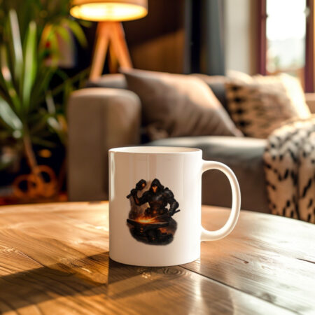 Kubek - Kowal Galaktyczny – Futurystyczna Grafika Rzemieślnicza